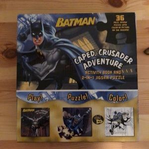 Batman kids activity book 2-in-1 jigsaw puzzle